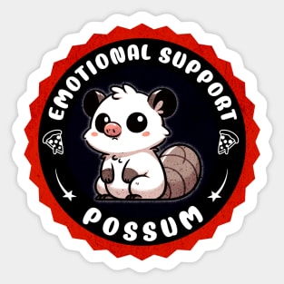 Emotional Support Possum Cute Sticker